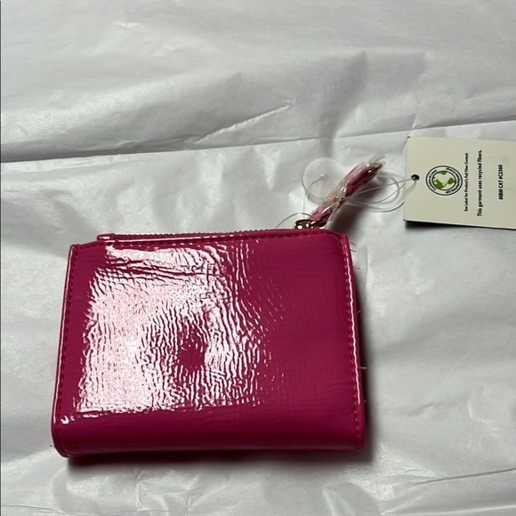 Pink Patent PU Leather Wallet with stud detail - Picture 3 of 7